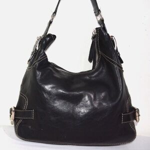 Michael kor Black Leather shoulder Bag vintage